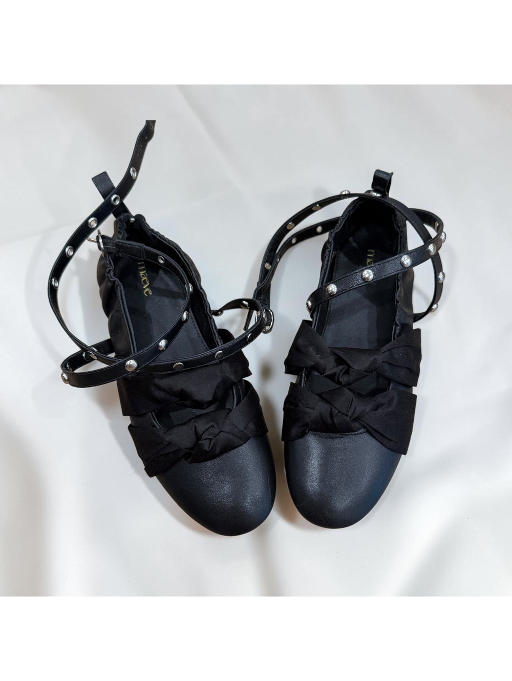 Maeve Moto Strap Studded Ballet Flats Brand new Size 6.5